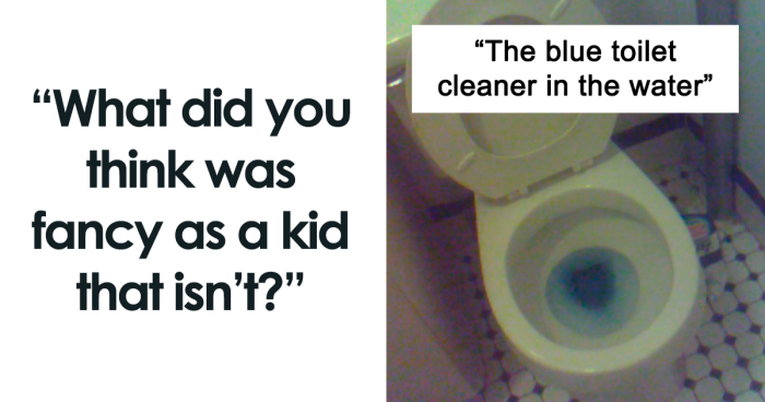 36 Things Kids Thought Were Super Fancy But Were Actually Not Really, According To Netizens