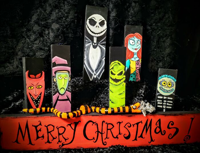 Nightmare Before Christmas Hand Painted Holiday Decorations (14 Pics)