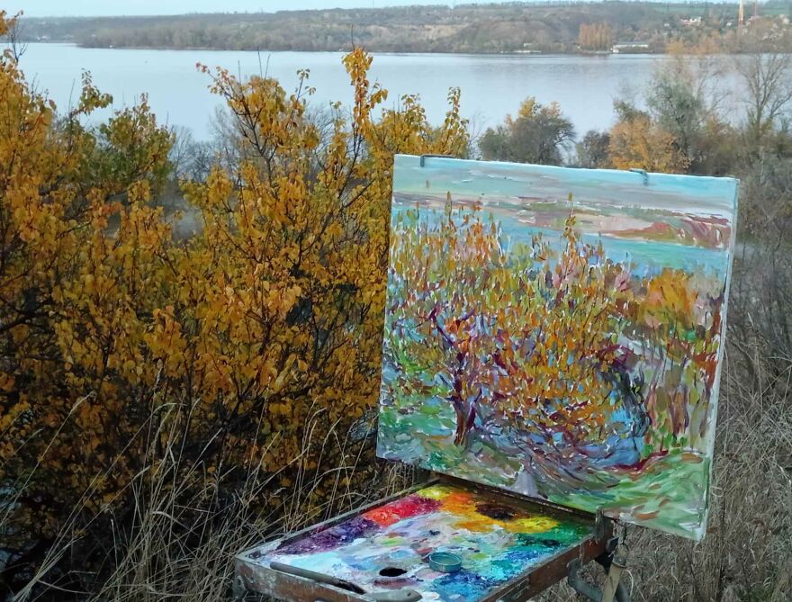 She Is An Artist Who Paints In The Open Air (40 Pics)