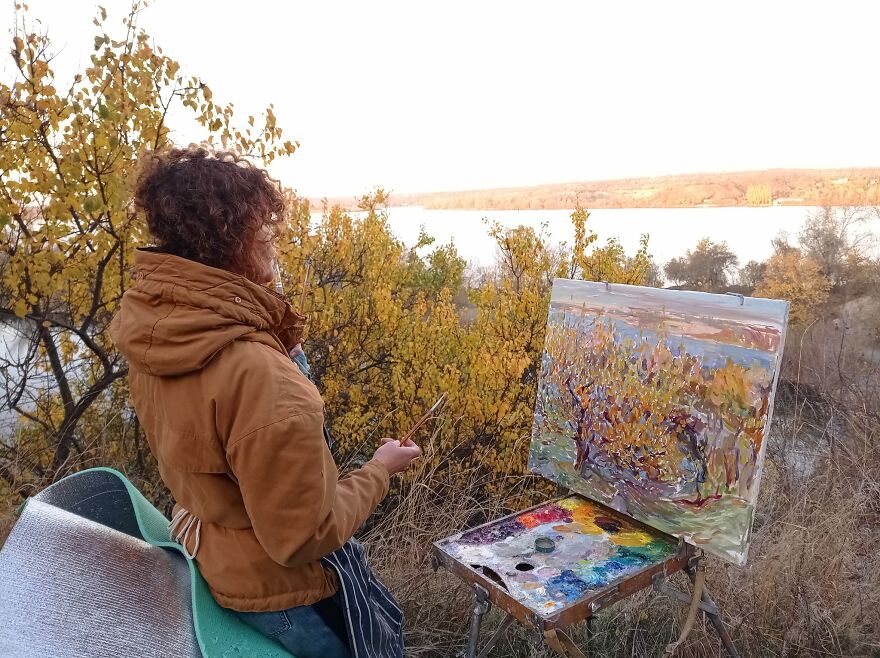 She Is An Artist Who Paints In The Open Air (40 Pics)