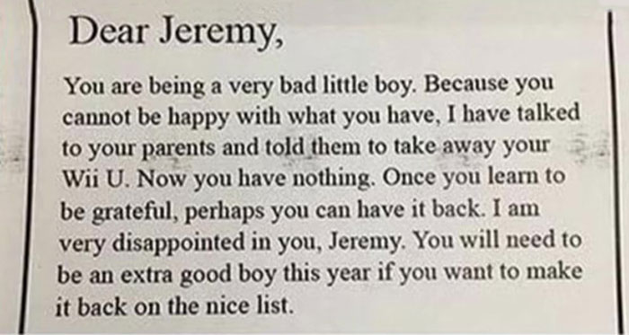 People Online Are Cracking Up Over This Kid's Honest-To-The-Core Letters To Santa