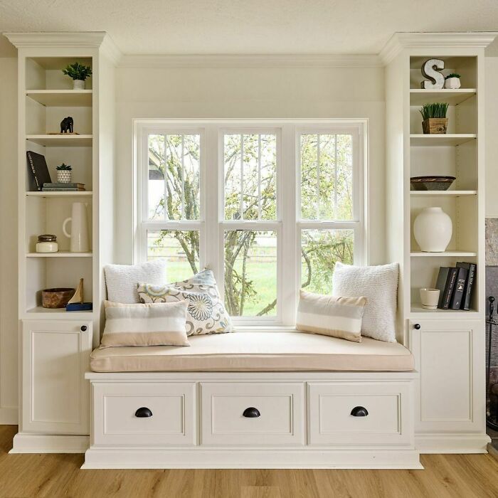 Bright and simple window nook 