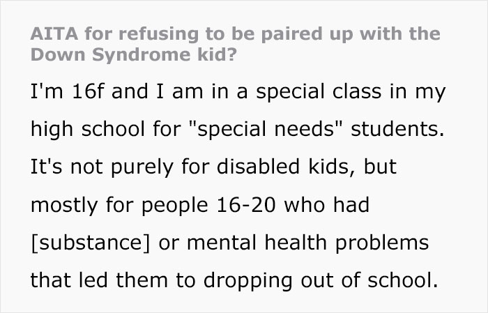 Student Won’t Keep Being Harassed By Classmate With Down Syndrome, Walks Out From Class