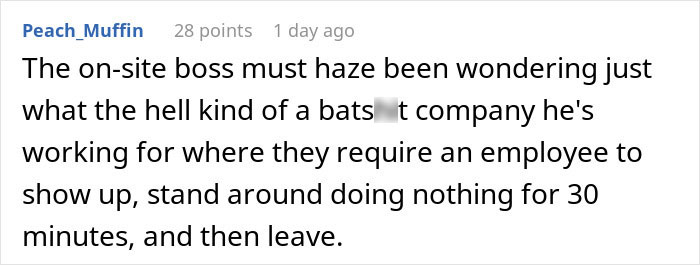 Person Maliciously Complies With A Stupid Work Policy By Coming To Work For Only 30 Minutes