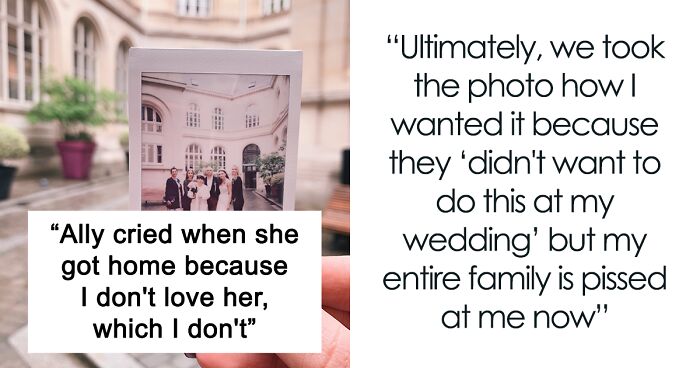 Bride Makes Family Upset By Excluding Her Adoptive Sister From Wedding Group Photo