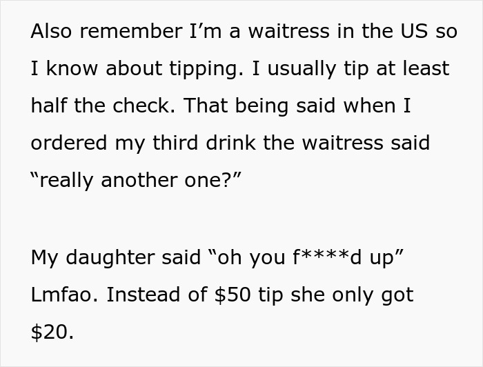 Waitress Judges This Woman For Having Another Drink, Loses Out On A Hefty Tip
