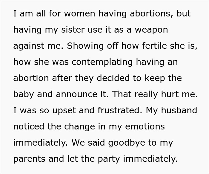 “AITA For Walking Out Of My Sister’s Birthday Party After She Announced She Was Pregnant?”