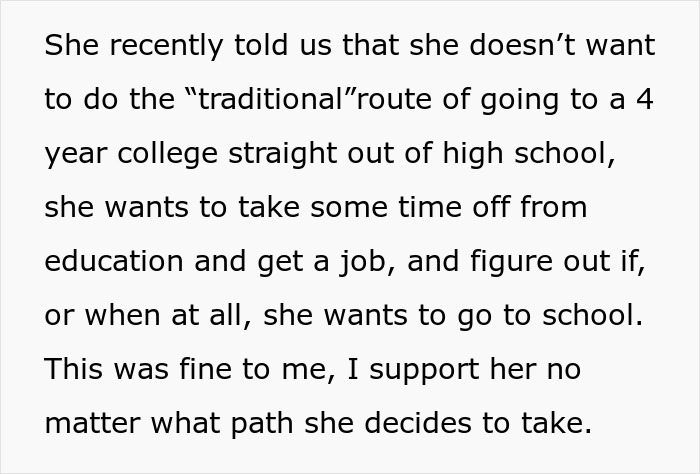 17-Year-Old Thinks She Is Entitled To Spend College Fund Money The Way She Wants, Gets Turned Down