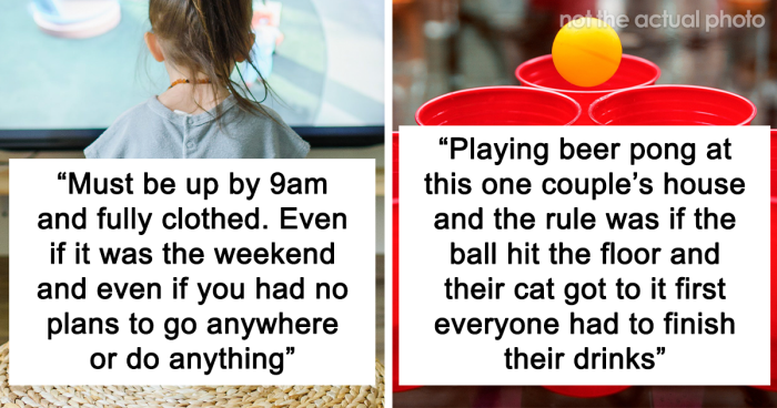 80 People Reveal The Weirdest Rules They Were Made To Follow When Visiting Someone’s Home