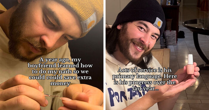 The Internet Is In Love With This Guy Who Learned Nail Art To Save Money For His GF