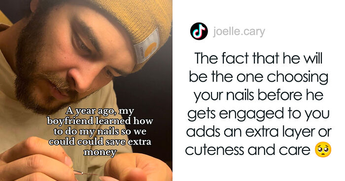 Woman’s Manicurist Is Her Boyfriend, Who Learned To Do Nail Art To Save Her Money