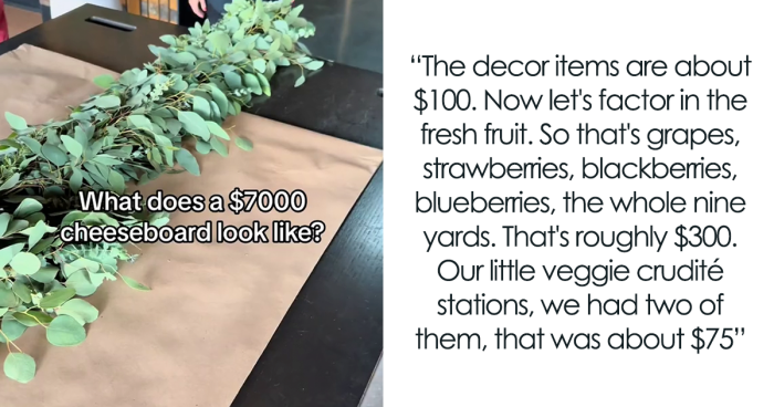 Woman Charges $7,000 For A Cheese Board, Gives The Cost Breakdown After People Freak Out