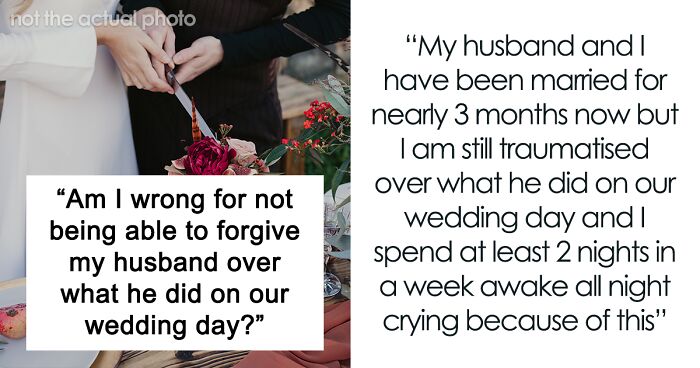 Woman Shares She's Not Able To Forgive Husband For Abandoning Her On Their Wedding Day