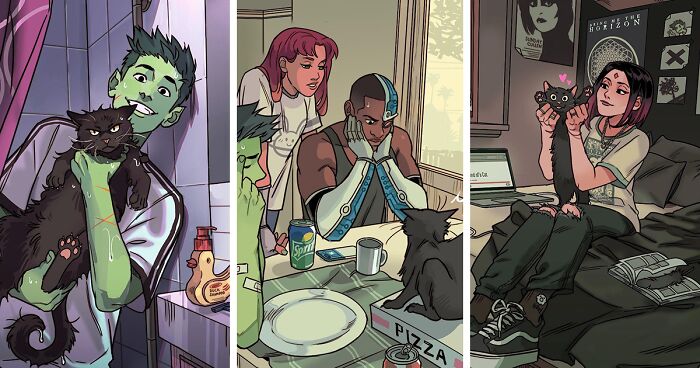 Artist Reimagined Popular DC Superheroes In 20 Relatable Comics