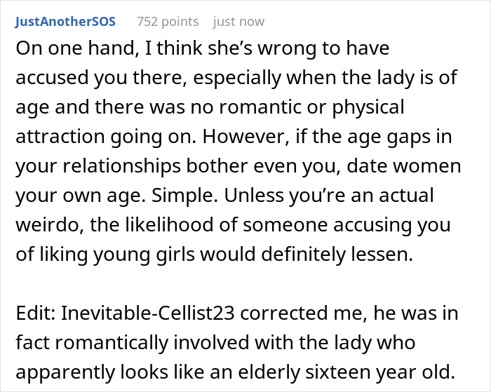 Man Asks If He Was Wrong For Breaking Up With GF Who Accused Him Of Liking “Young Girls”