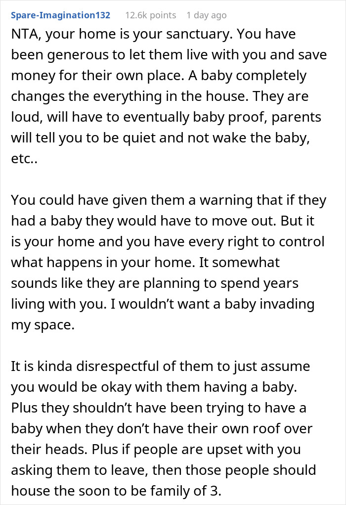 The Internet Weighs In Whether Guy Was A Jerk To Ask Brother And His Pregnant Wife To Move Out