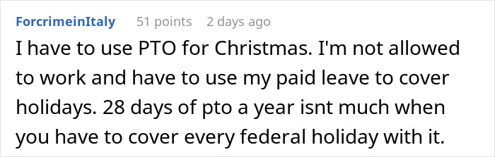 Employee Shares Their Frustration After Finding Out Company Doesn’t Pay For Christmas Break