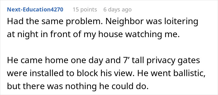 Person Has Enough Of Annoying Neighbor Reporting Them For Every Little Thing, Gets Petty Revenge