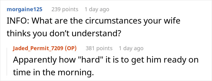 Guy With 2 Jobs Starts Simply Leaving When His Jobless Wife Can’t Get Son Ready In Time For Daycare