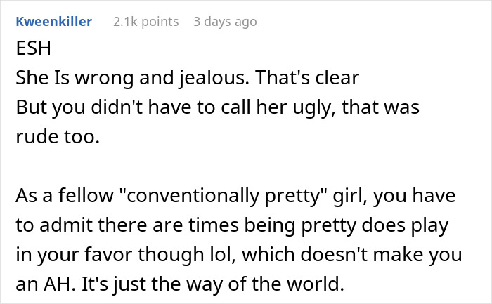 25 Y.O. Keeps Blaming "Pretty Privilege" For Sister's Success, Gets A Reality Check