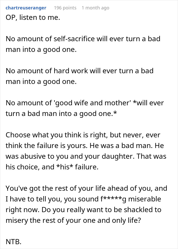 Woman Refuses To Take Care Of Her Heartless Now Disabled Husband, Daughter Sees The Post And Replies