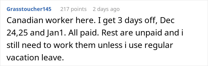 Employee Shares Their Frustration After Finding Out Company Doesn’t Pay For Christmas Break