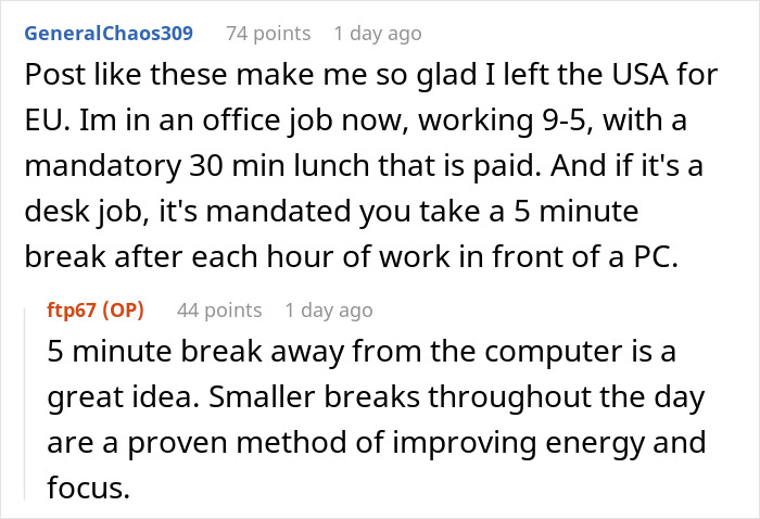 Employee Thinks Paid Lunch Their Hill To Die On, And The Internet, As It Turns Out, Is Very Divided