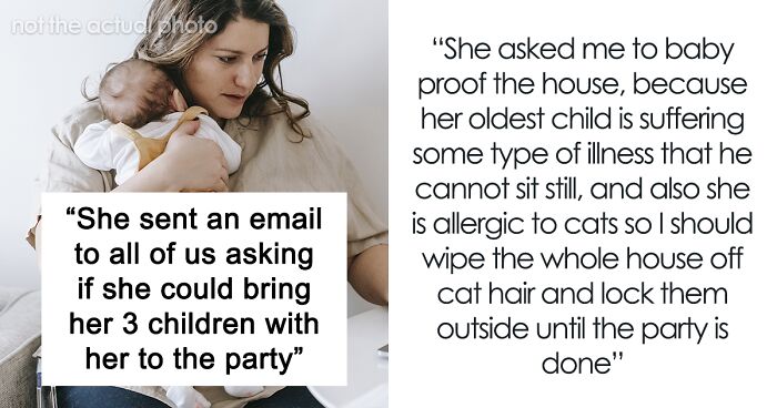 Guy Makes Mom Cry After Not Letting Her Bring Her 3 Kids To A Childfree Christmas Party