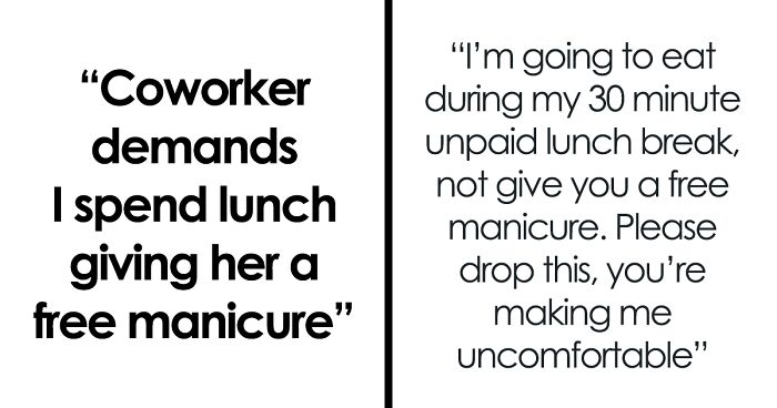 “A Complete Clown”: Woman Calls Out Coworker For Not Spending Her Lunch Break Doing Her Nails