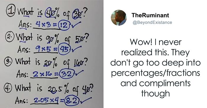 People Think This Mathematics Hack To Easily Calculate Percentages Is “Super Useful”