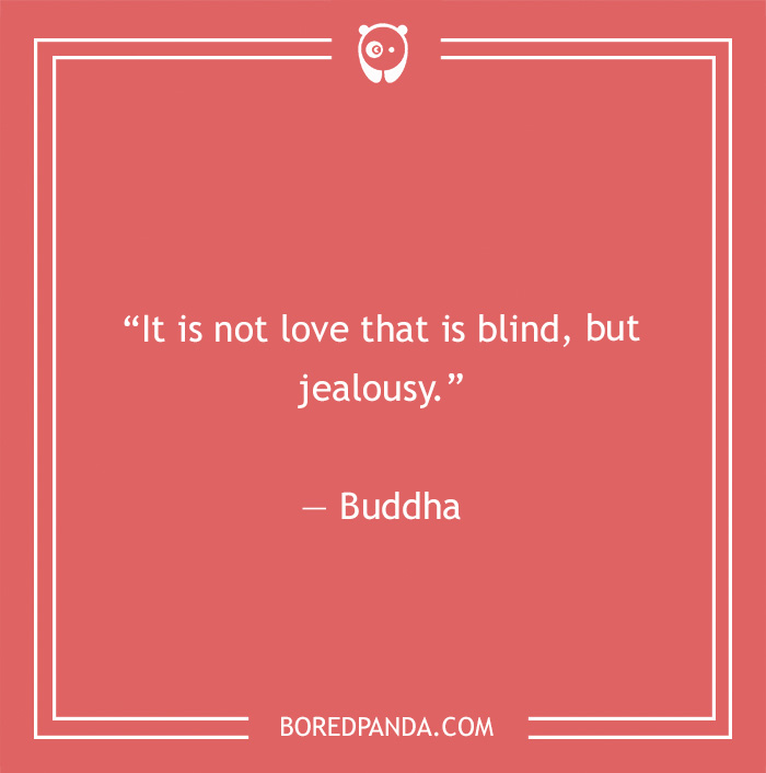 Buddha quote on love and jealousy 