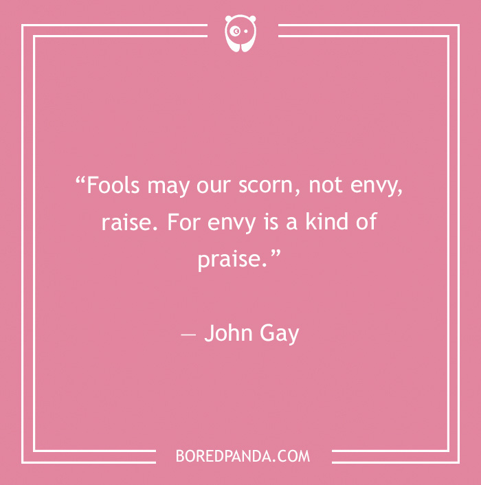 John Gay quote on envy 