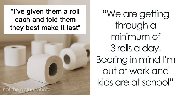 Family Of 4 Goes Through 3 Toilet Paper Rolls Per Day, Mom Snaps And Says She'll Start Rationing It