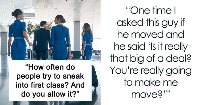 Flight Attendant Shares Men Flirt With Her In Attempt To Be Upgraded To First Class