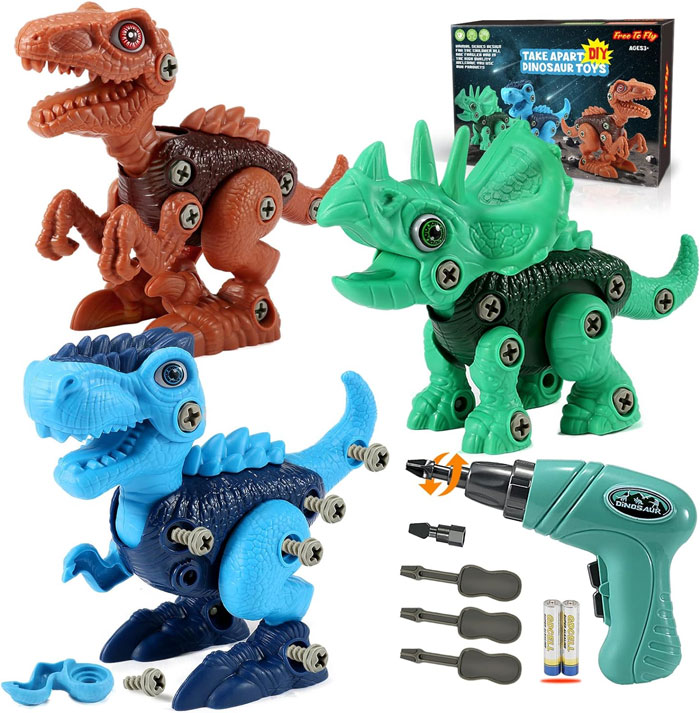 Stem Dinosaur Toys: Ideal for forming funny dinosaur shapes and introducing them to the world of STEM learning.