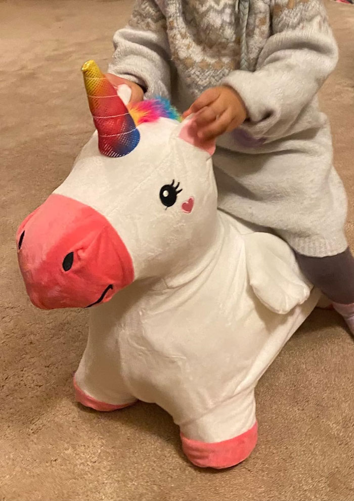 Bouncy Unicorn Horse: Designed to boost play anywhere and ensure active fun that contributes to balance and motor skill development.