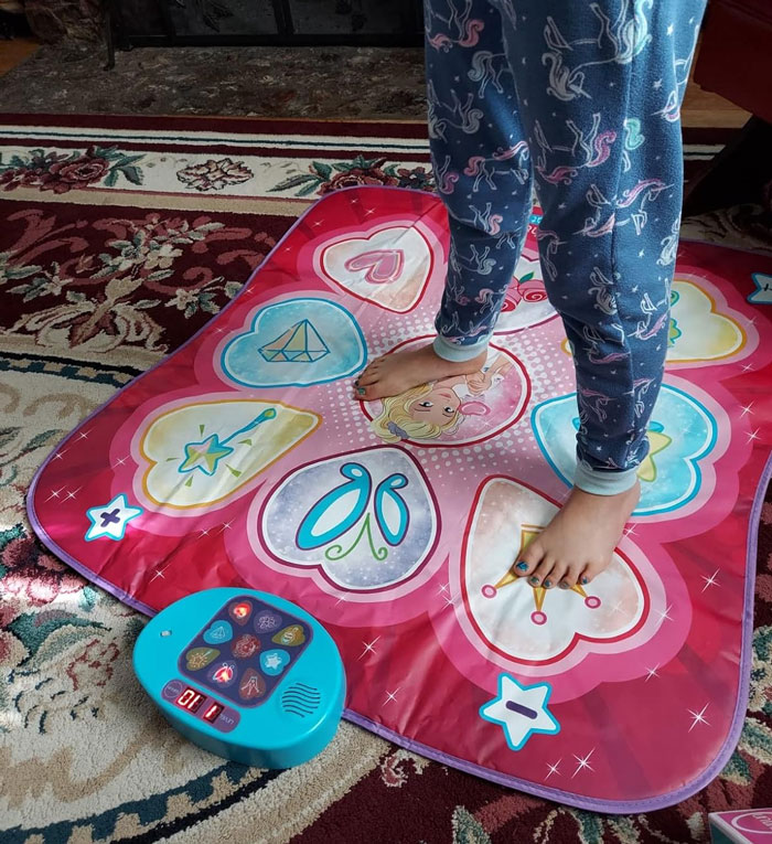 Dance Mat: With 7 exciting modes and 9 built-in songs – a perfect gift to enchant your little princess.