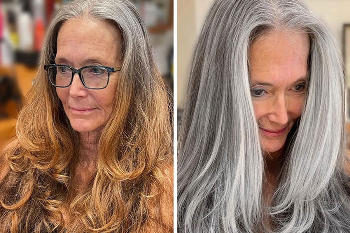20 People Before And After Embracing Their Natural Gray Hair, With The Help  Of Celebrity Hair Colorist Jack Martin (New Pics)