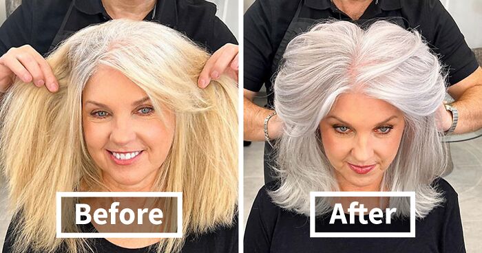 Jack Martin's Before-And-After Images Celebrating The Beauty Of Gray Hair (20 New Pics)