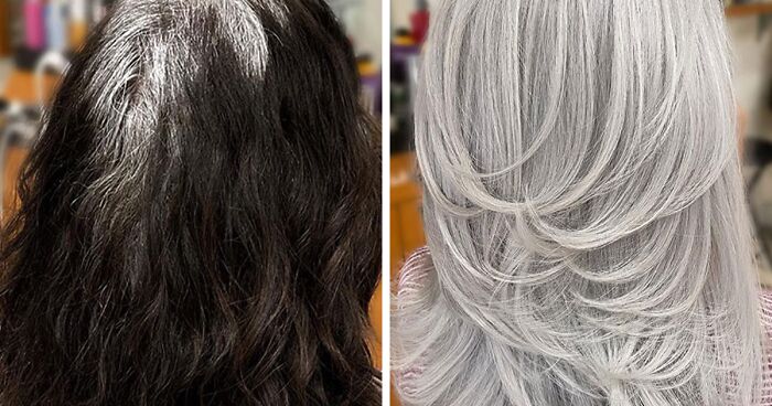 20 People Before And After Embracing Their Natural Gray Hair, With The Help Of Celebrity Hair Colorist Jack Martin (New Pics)