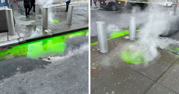 “I Saw This Movie”: Fluorescent Green Dye Used By NY Plumbers Sparks Hilarious Comments Online