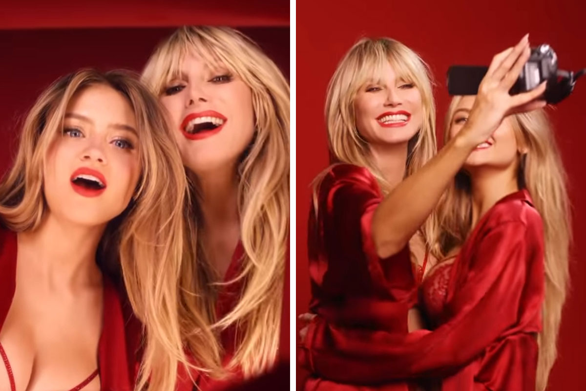 Heidi Klum and daughter Leni heat up the holidays with lingerie campaign