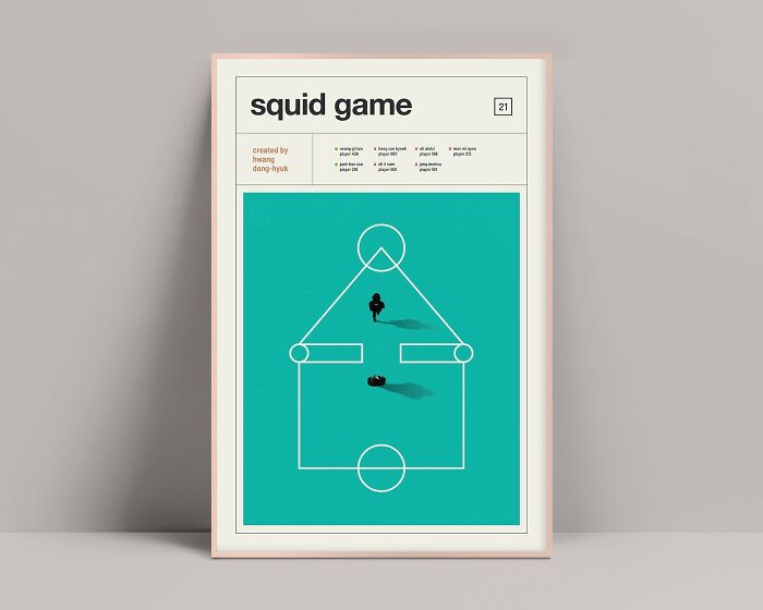 Dramatize Your Décor With Squid Game Minimalist Poster Of The Final Playground - Relive The Fun, Without The Survival Stress