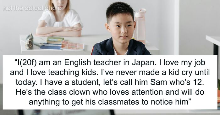 12 Y.O. Student's Toughness Leaves His Body As Soon As Teacher Turns His Insults Into A Joke