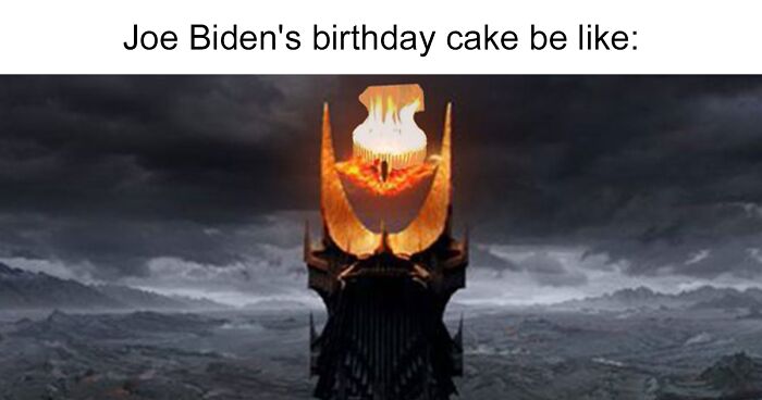 Joe Biden’s 81st Bonfire Of A Birthday Cake Becomes The New “This Is Fine” Meme (30 Images)