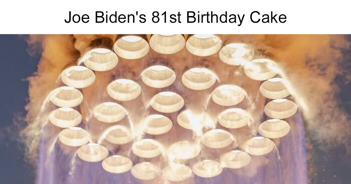 People Cannot Stop Making Fun Of Joe Biden’s Fire Hazard Of A Birthday Cake (30 Memes)