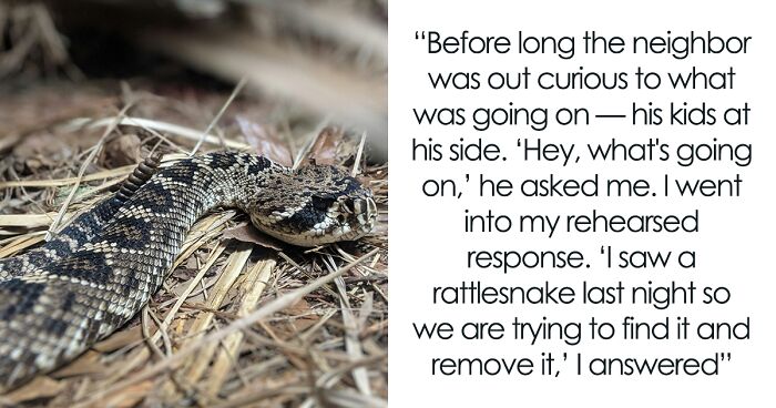 Neighbor's Children Continue To Play In Man's Yard, He Informs Them There’s A Snake Somewhere