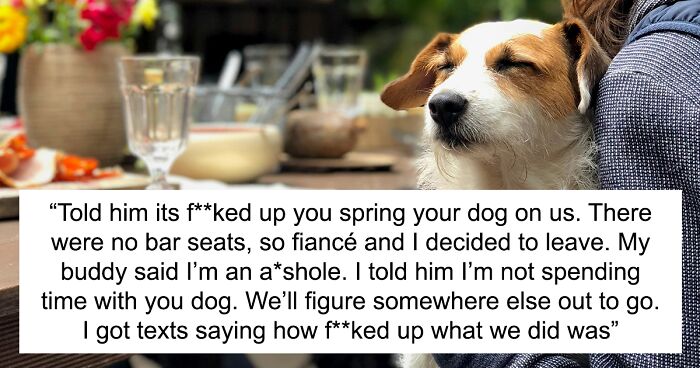 Couple Bring Dog To Dinner With Friends Even Knowing They Aren't Dog People, Drama Ensues