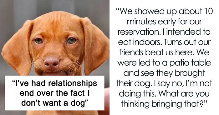 Couple Balk From Dinner With Friends Because They 'Dared' To Bring Their Dog With Them