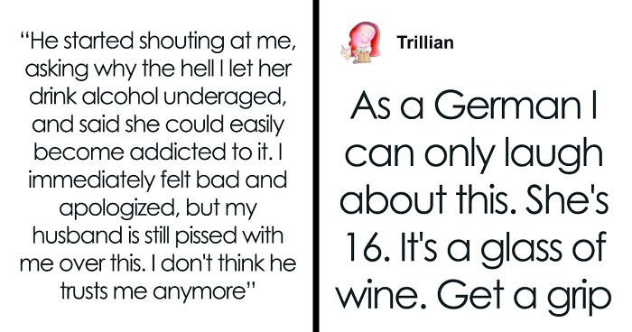 Couple Gets Into Argument Over Giving Wine To Their Teen Girl, Mom Asks Internet Who’s Wrong Here